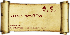 Vizeli Veréna névjegykártya